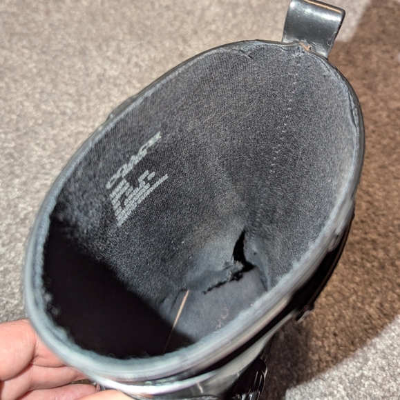 COACH Lester Shiny Rubber Rain Boots Size 9 - Picture 8 of 9